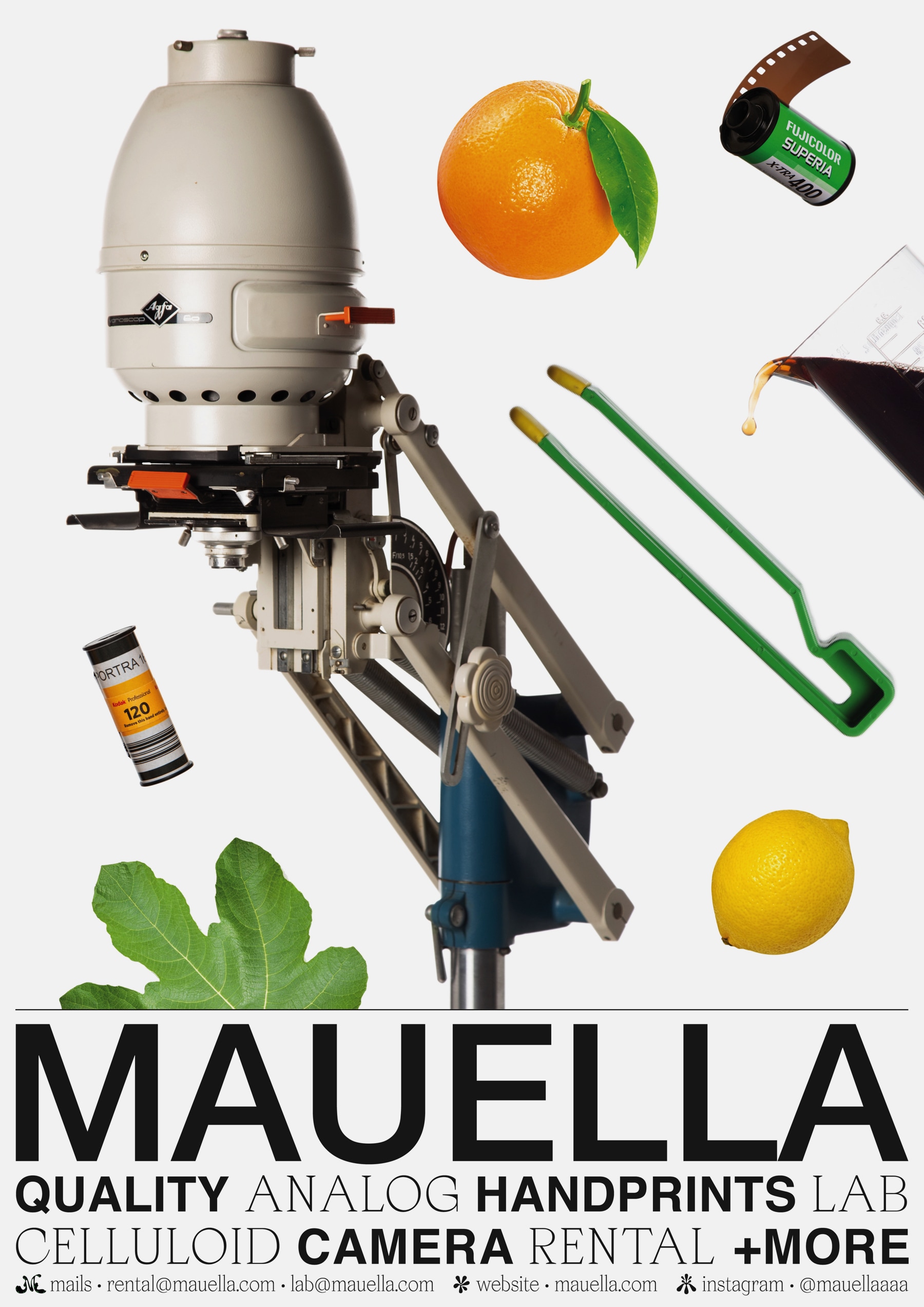 Apoc and Neue Helvetica in use by Pénélope Delaur for Mauella
